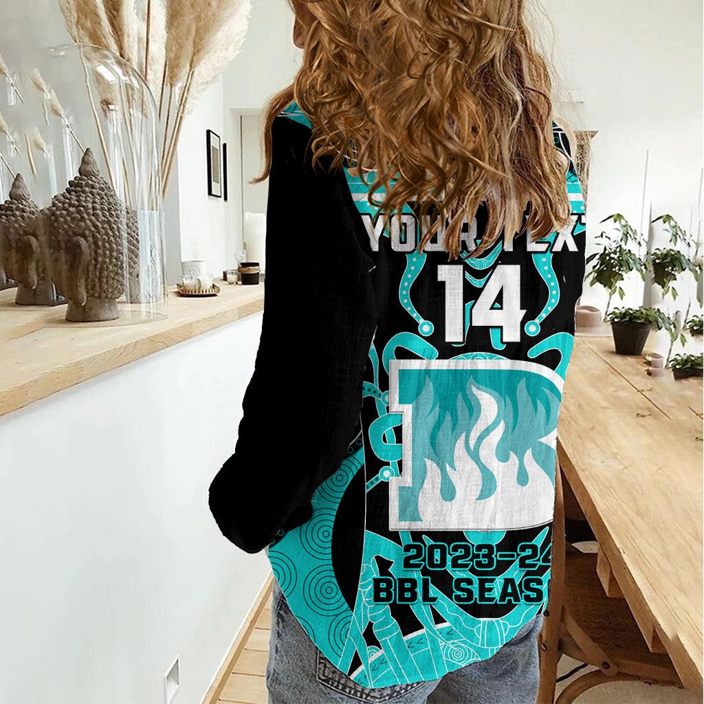 Custom Brisbane Heat Women Casual Shirt We Are The Champions Aboriginal Art