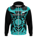 Custom Brisbane Heat Zip Hoodie We Are The Champions Aboriginal Art