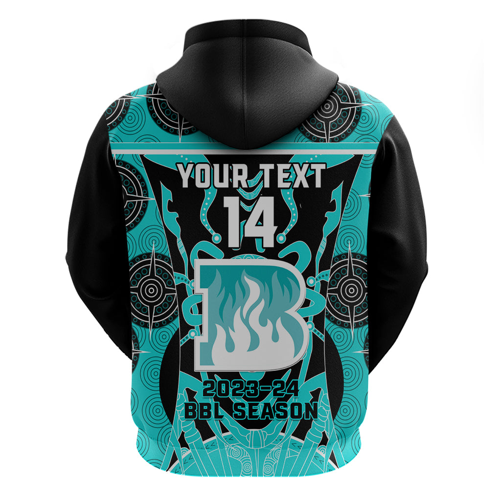 Custom Brisbane Heat Zip Hoodie We Are The Champions Aboriginal Art