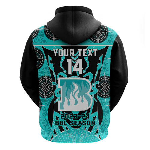 Custom Brisbane Heat Zip Hoodie We Are The Champions Aboriginal Art