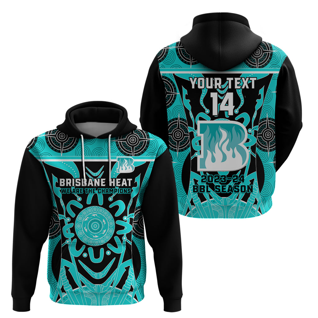 Custom Brisbane Heat Zip Hoodie We Are The Champions Aboriginal Art