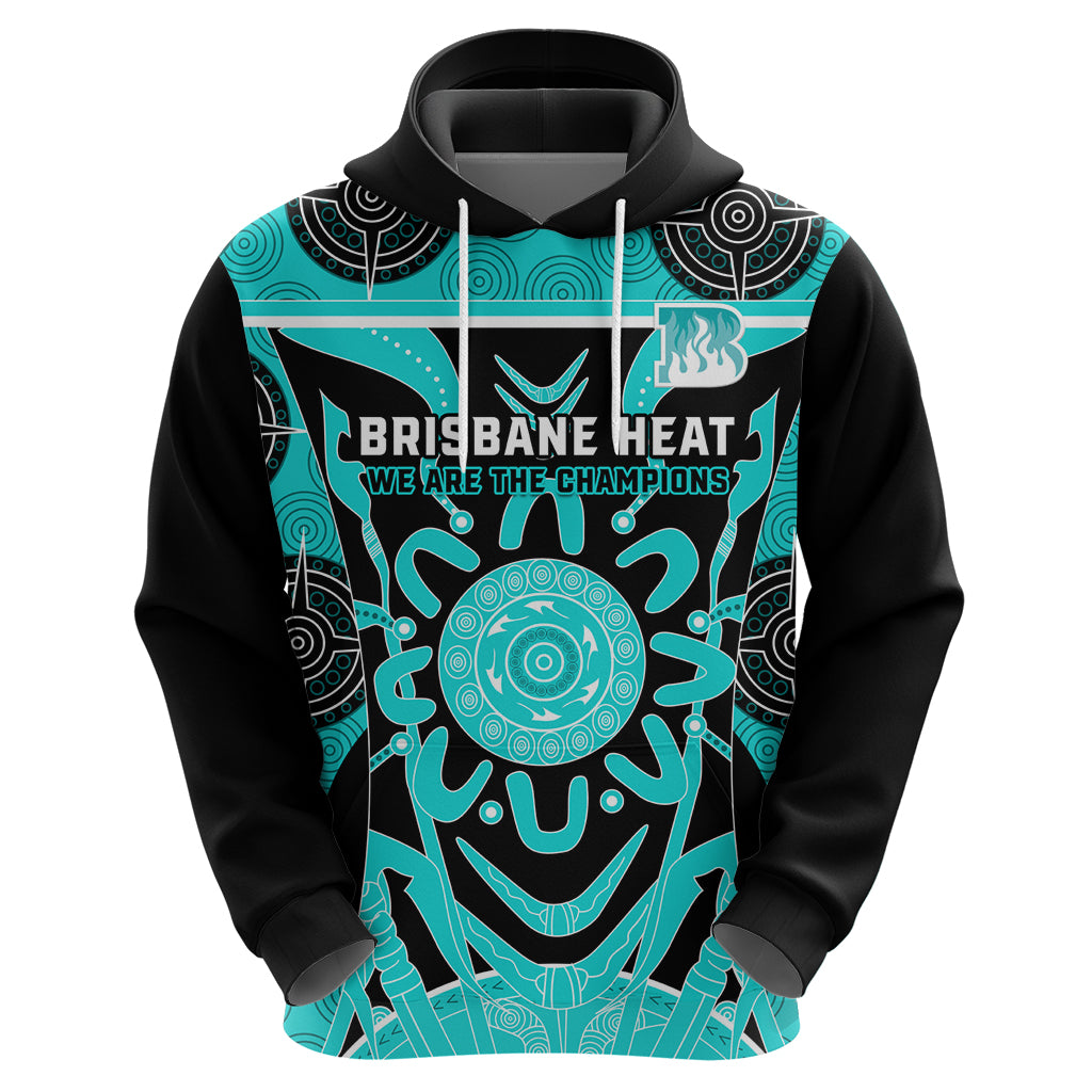 Custom Brisbane Heat Zip Hoodie We Are The Champions Aboriginal Art