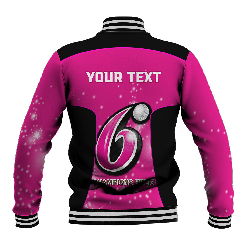 Personalised BBL Sydney Sixers Baseball Jacket 4th Champions 2024 New History