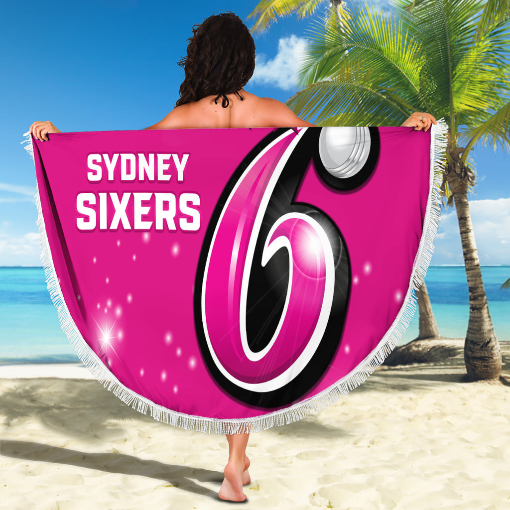 Personalised BBL Sydney Sixers Beach Blanket 4th Champions 2024 New History