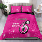Personalised BBL Sydney Sixers Bedding Set 4th Champions 2024 New History