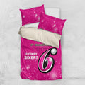 Personalised BBL Sydney Sixers Bedding Set 4th Champions 2024 New History