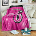Personalised BBL Sydney Sixers Blanket 4th Champions 2024 New History