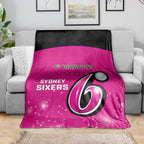 Personalised BBL Sydney Sixers Blanket 4th Champions 2024 New History