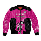 Personalised BBL Sydney Sixers Bomber Jacket 4th Champions 2024 New History