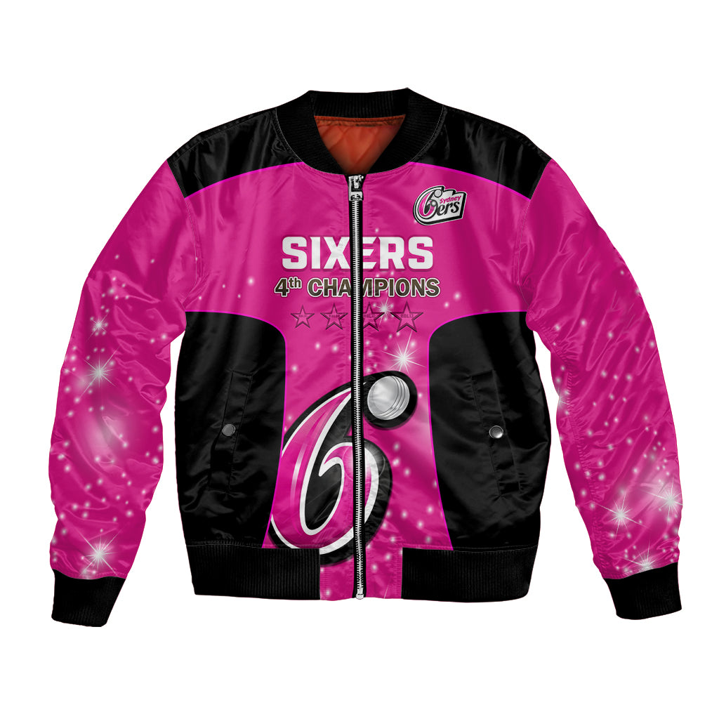 Personalised BBL Sydney Sixers Bomber Jacket 4th Champions 2024 New History