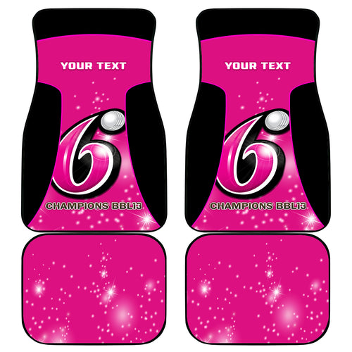Personalised BBL Sydney Sixers Car Mats 4th Champions 2024 New History