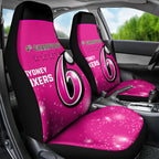 Personalised BBL Sydney Sixers Car Seat Cover 4th Champions 2024 New History
