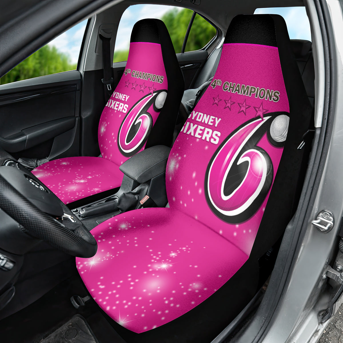 Personalised BBL Sydney Sixers Car Seat Cover 4th Champions 2024 New History