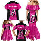 Personalised BBL Sydney Sixers Family Matching Mermaid Dress and Hawaiian Shirt 4th Champions 2024 New History