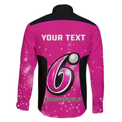 Personalised BBL Sydney Sixers Family Matching Mermaid Dress and Hawaiian Shirt 4th Champions 2024 New History