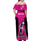 Personalised BBL Sydney Sixers Family Matching Off Shoulder Maxi Dress and Hawaiian Shirt 4th Champions 2024 New History