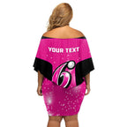 Personalised BBL Sydney Sixers Family Matching Off Shoulder Short Dress and Hawaiian Shirt 4th Champions 2024 New History