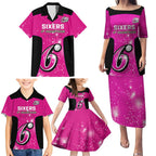 Personalised BBL Sydney Sixers Family Matching Puletasi and Hawaiian Shirt 4th Champions 2024 New History