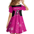 Personalised BBL Sydney Sixers Family Matching Short Sleeve Bodycon Dress and Hawaiian Shirt 4th Champions 2024 New History