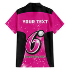 Personalised BBL Sydney Sixers Family Matching Short Sleeve Bodycon Dress and Hawaiian Shirt 4th Champions 2024 New History
