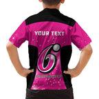 Personalised BBL Sydney Sixers Family Matching Summer Maxi Dress and Hawaiian Shirt 4th Champions 2024 New History