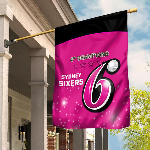 Personalised BBL Sydney Sixers Garden Flag 4th Champions 2024 New History