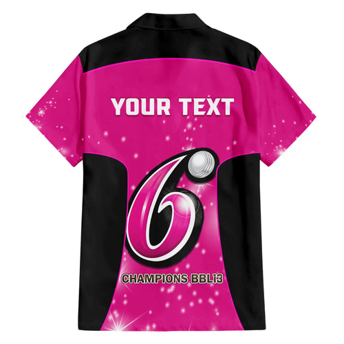 Personalised BBL Sydney Sixers Hawaiian Shirt 4th Champions 2024 New History