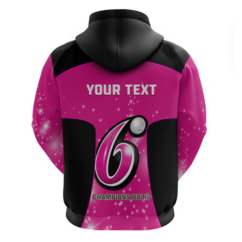 Personalised BBL Sydney Sixers Hoodie 4th Champions 2024 New History