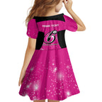 Personalised BBL Sydney Sixers Kid Short Sleeve Dress 4th Champions 2024 New History