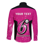 Personalised BBL Sydney Sixers Long Sleeve Button Shirt 4th Champions 2024 New History