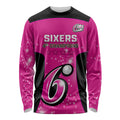 Personalised BBL Sydney Sixers Long Sleeve Shirt 4th Champions 2024 New History