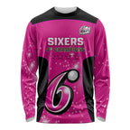 Personalised BBL Sydney Sixers Long Sleeve Shirt 4th Champions 2024 New History