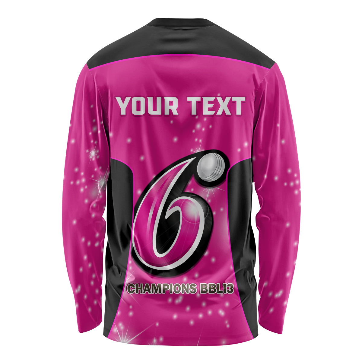 Personalised BBL Sydney Sixers Long Sleeve Shirt 4th Champions 2024 New History
