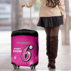 Personalised BBL Sydney Sixers Luggage Cover 4th Champions 2024 New History