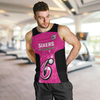 Personalised BBL Sydney Sixers Men Tank Top 4th Champions 2024 New History