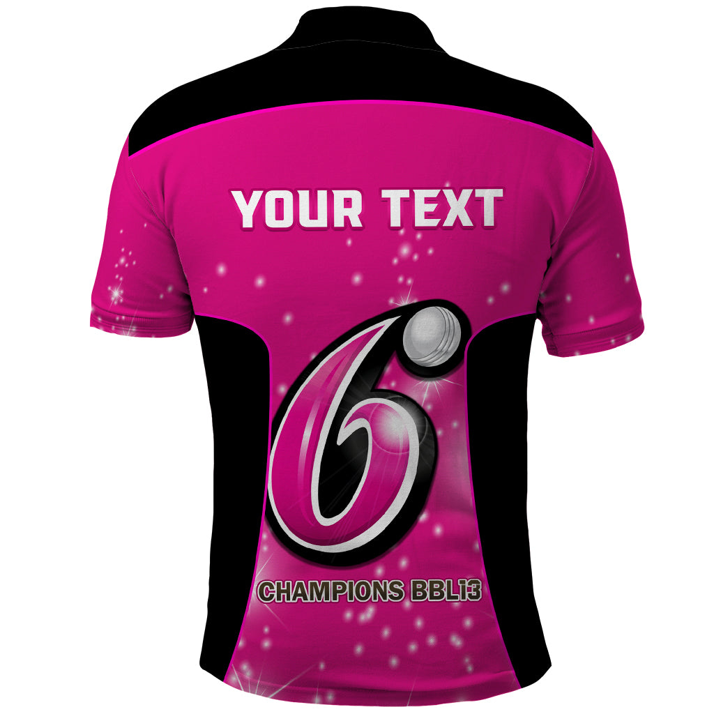 Personalised BBL Sydney Sixers Polo Shirt 4th Champions 2024 New History