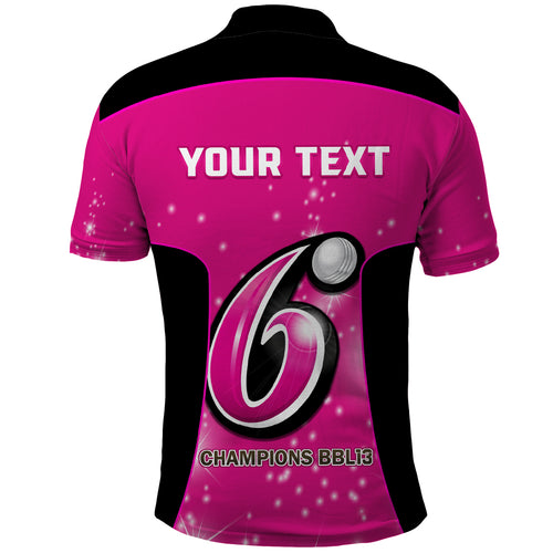 Personalised BBL Sydney Sixers Polo Shirt 4th Champions 2024 New History