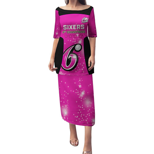Personalised BBL Sydney Sixers Puletasi 4th Champions 2024 New History