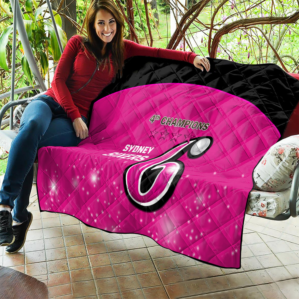 Personalised BBL Sydney Sixers Quilt 4th Champions 2024 New History