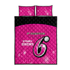 Personalised BBL Sydney Sixers Quilt Bed Set 4th Champions 2024 New History