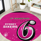 Personalised BBL Sydney Sixers Round Carpet 4th Champions 2024 New History