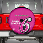 Personalised BBL Sydney Sixers Spare Tire Cover 4th Champions 2024 New History