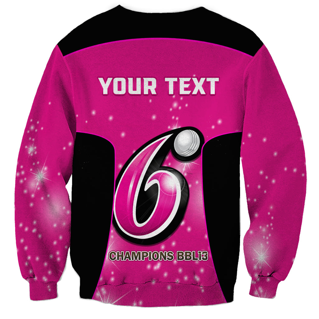 Personalised BBL Sydney Sixers Sweatshirt 4th Champions 2024 New History