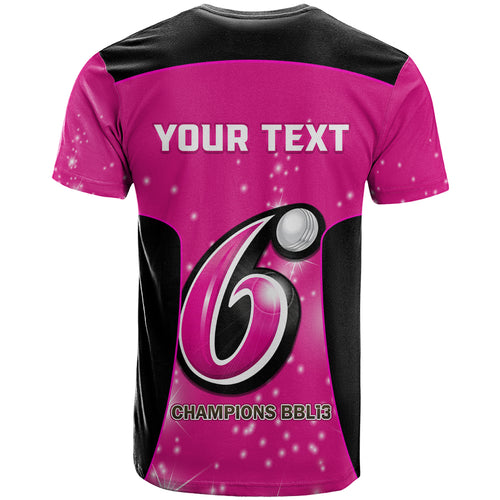 Personalised BBL Sydney Sixers T Shirt 4th Champions 2024 New History