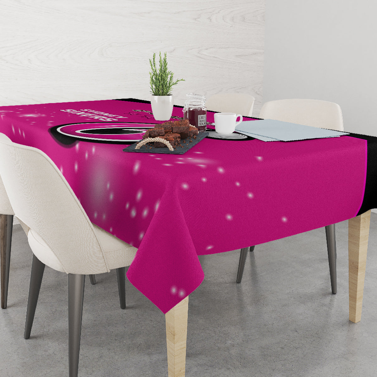 Personalised BBL Sydney Sixers Tablecloth 4th Champions 2024 New History