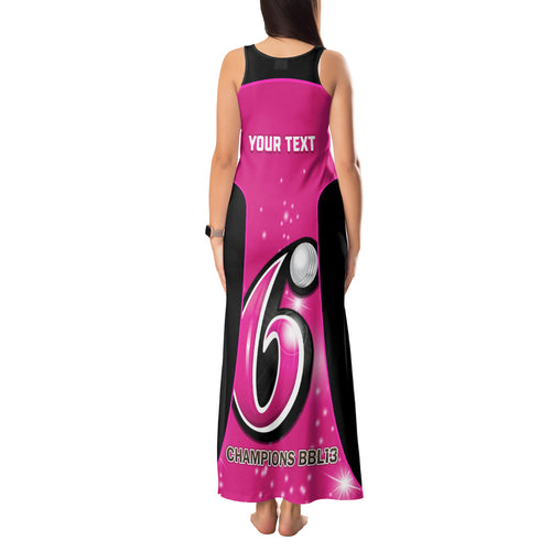 Personalised BBL Sydney Sixers Tank Maxi Dress 4th Champions 2024 New History