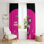 Personalised BBL Sydney Sixers Window Curtain 4th Champions 2024 New History