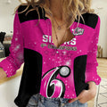 Personalised BBL Sydney Sixers Women Casual Shirt 4th Champions 2024 New History