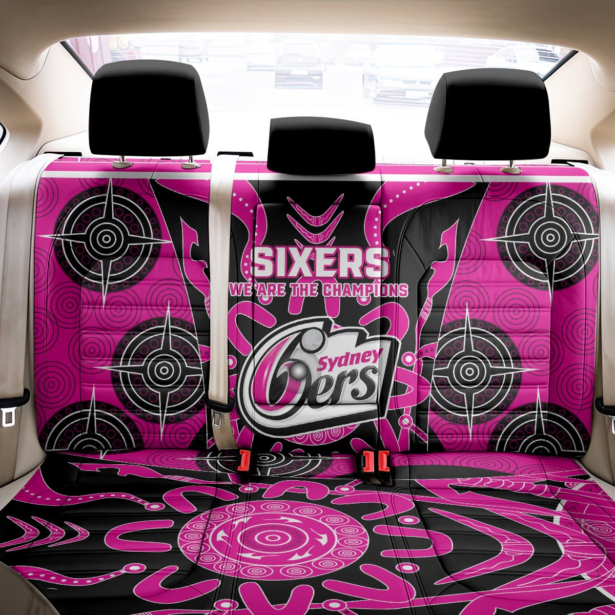 Custom Sydney Sixers Back Car Seat Cover We Are The Champions Aboriginal Art