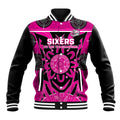Custom Sydney Sixers Baseball Jacket We Are The Champions Aboriginal Art